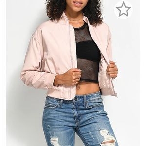 OBEY Worldwide Mako Pink Bomber Jacket